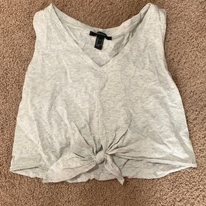 Forever 21 gray crop